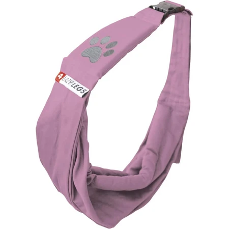 4 Lazy Legs Lezylag Roze - 100% katoenen canvas draagriem in draagzakstijl voor honden en katten tot 15 kg