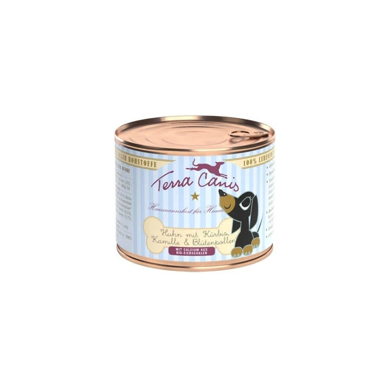 Terra Canis Puppy Kip met Pompoen en Kamille - Compleet voer voor puppy's, 200 g