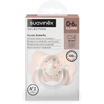 Suavinex Wonder Butterfly - SX Pro Silicone Pacifier, 0–6 Months - Pink