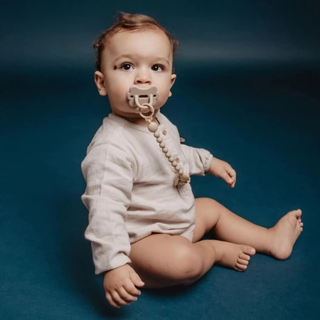 Suavinex Color Essence - Silicone Pacifier Clip - Hazelnut