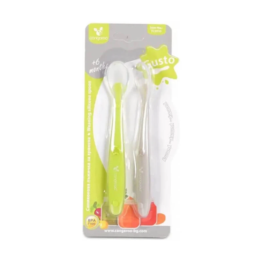 Cangaroo 2 : cuillères en silicone pour bébés à partir de 6 mois