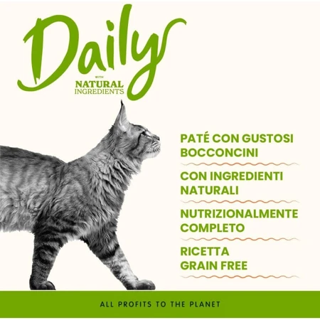 Almo Nature Daily Adult Cat Beef - Volledig voer voor volwassen katten, 400 g