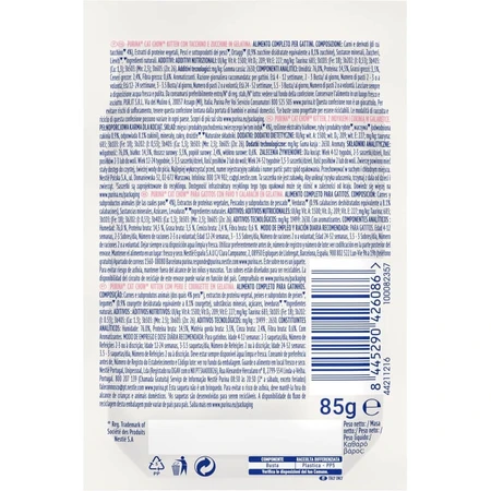 Purina Cat Chow Kitten Pavo y Calabacín - Comida húmeda para gatitos, 85 g