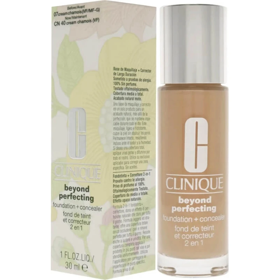 Clinique Beyond Perfecting – podkład i korektor 2 w 1 – nr 07 Cream: ceny i cechy