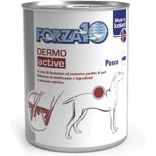 Forza10 Forza 10 Dermo Active Fish - Volledig voer voor volwassen honden met huidproblemen en voedselintoleranties, 390 g