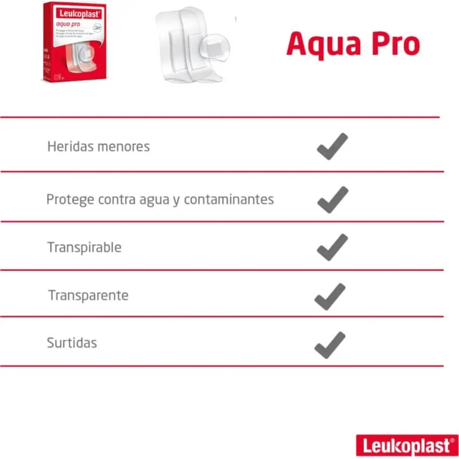 Leukoplast Aqua Pro waterbestendige pleisters – 20 pleisters in diverse uitvoeringen