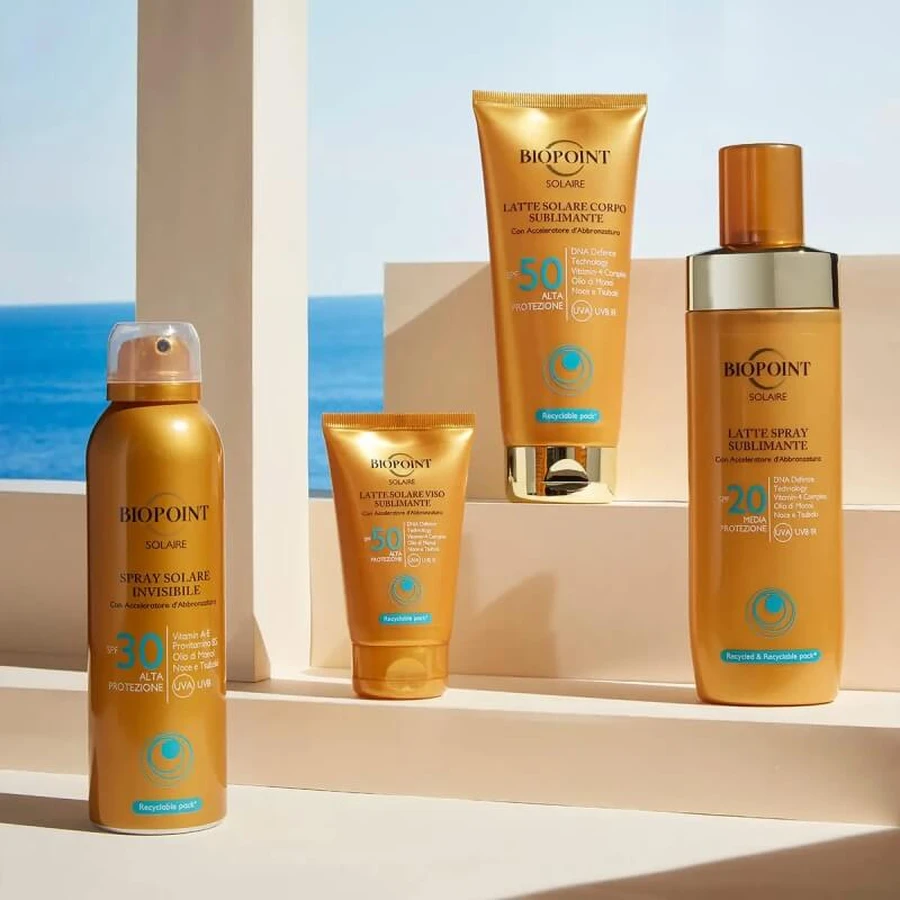 Biopoint, protector solar SPF 30 en spray invisible, alta protección, 150 ml