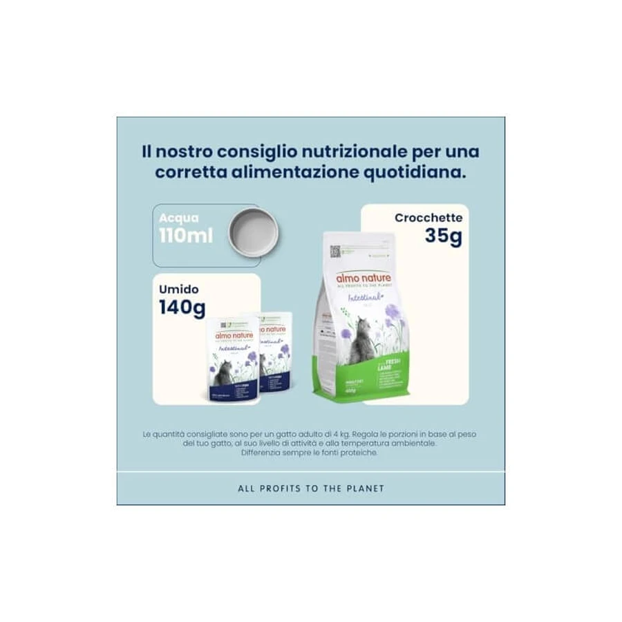 Almo nature Pfc daily func cat70 sen pe-po - alimento umido completo per gatti adulti-senior, supporto digestivo 6 x 70 gr