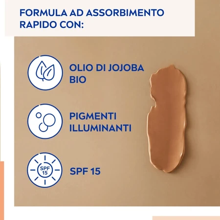 Nivea 5 în 1 – cremă BB cu SPF 15, superhidratantă, 50 ml – aurie