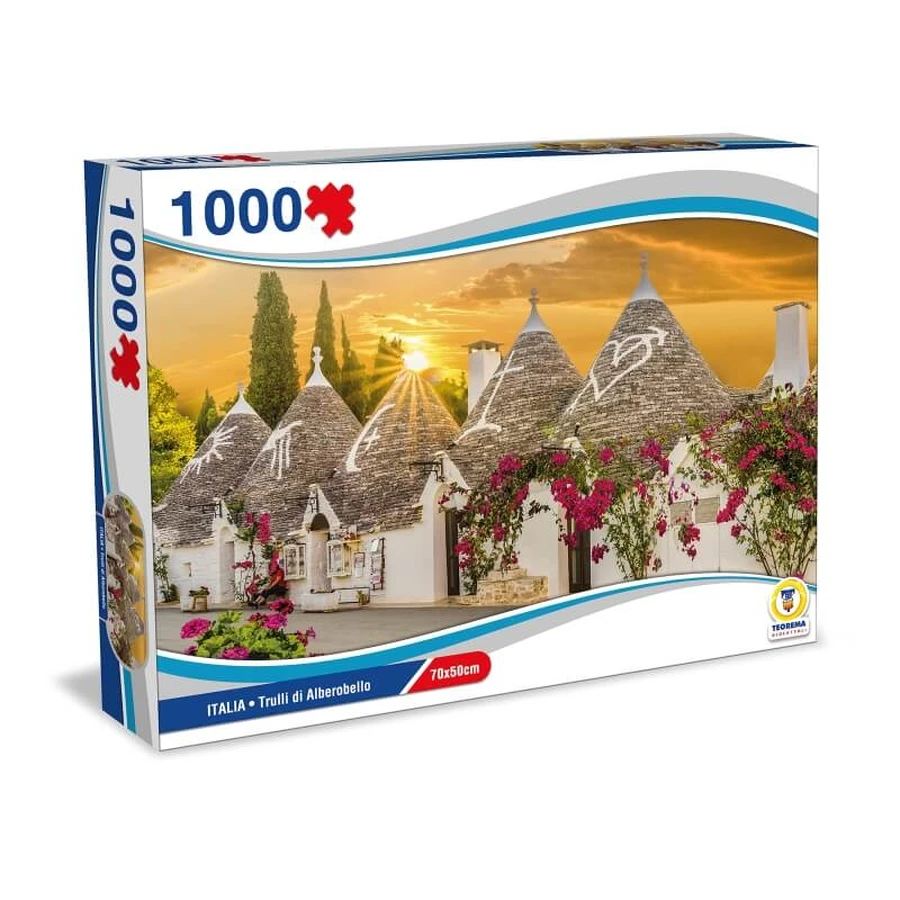 Teorema Puzzle Italia – Die Trulli von Alberobello, 1000-Teile-Puzzle, 70 x 50 cm