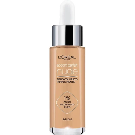 L'Oréal Paris Accord Parfait Nude – Aufpolsterndes getöntes Serum – Nr. 2-3 Hell