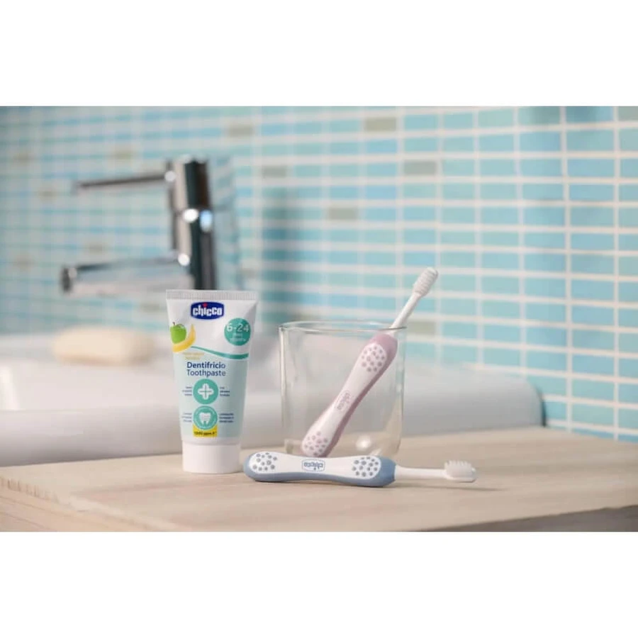 Chicco First Teeth-tandenborstel 6–36 maanden – Lichtblauw