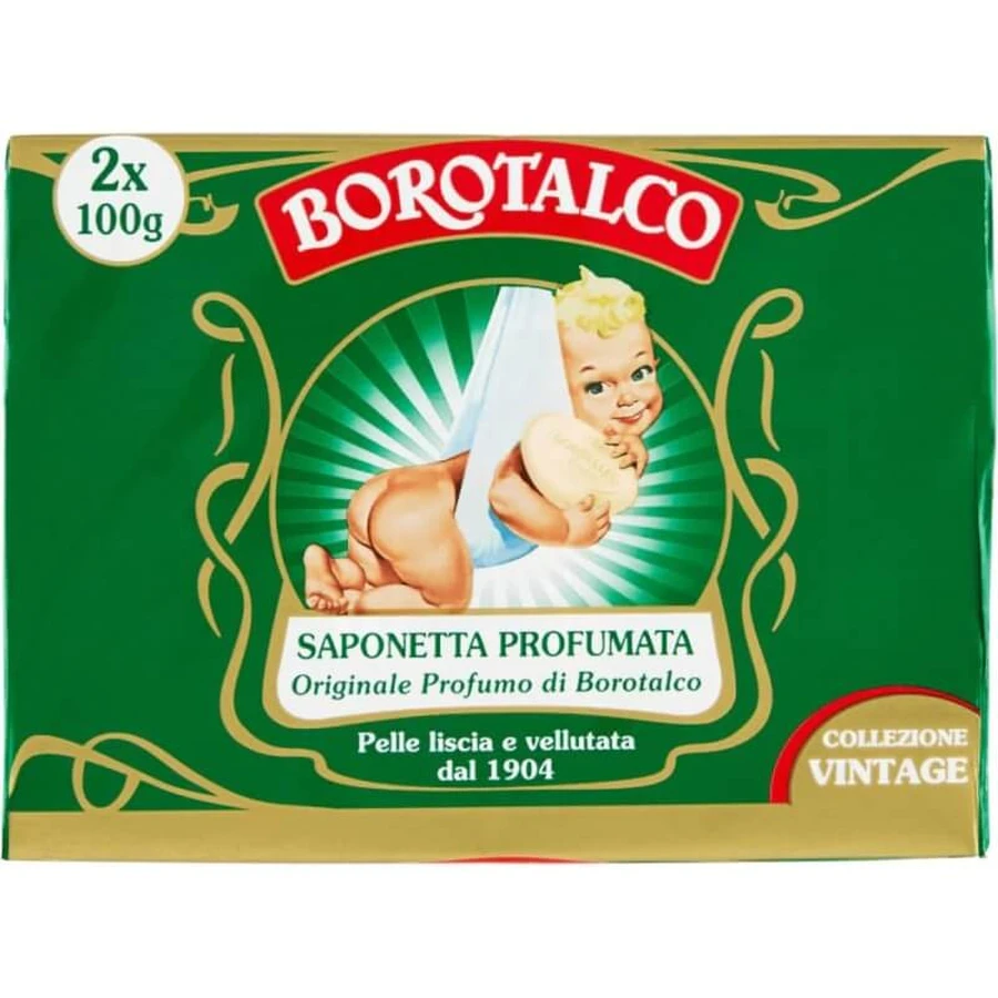 Borotalco Original – 2 Seifenstücke à 100 g
