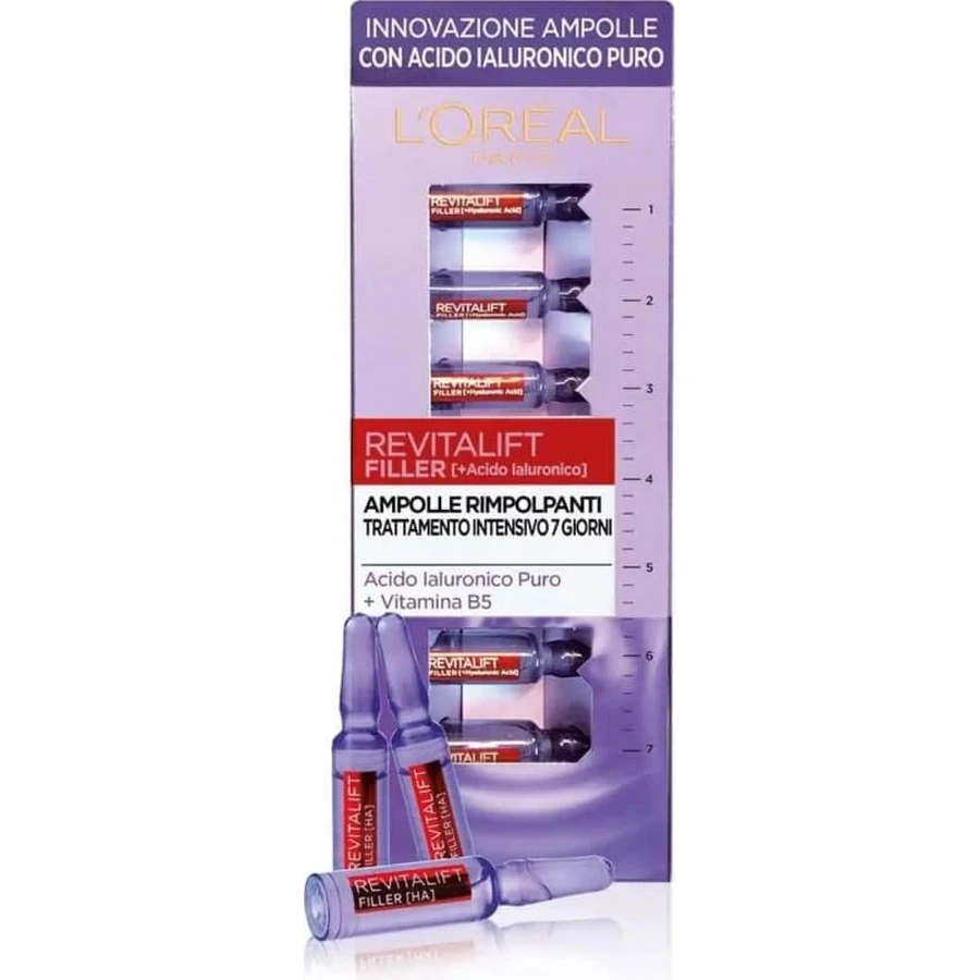 L'Oréal Paris Revitalift Filler + Ácido hialurónico - Ampollas reafirmantes