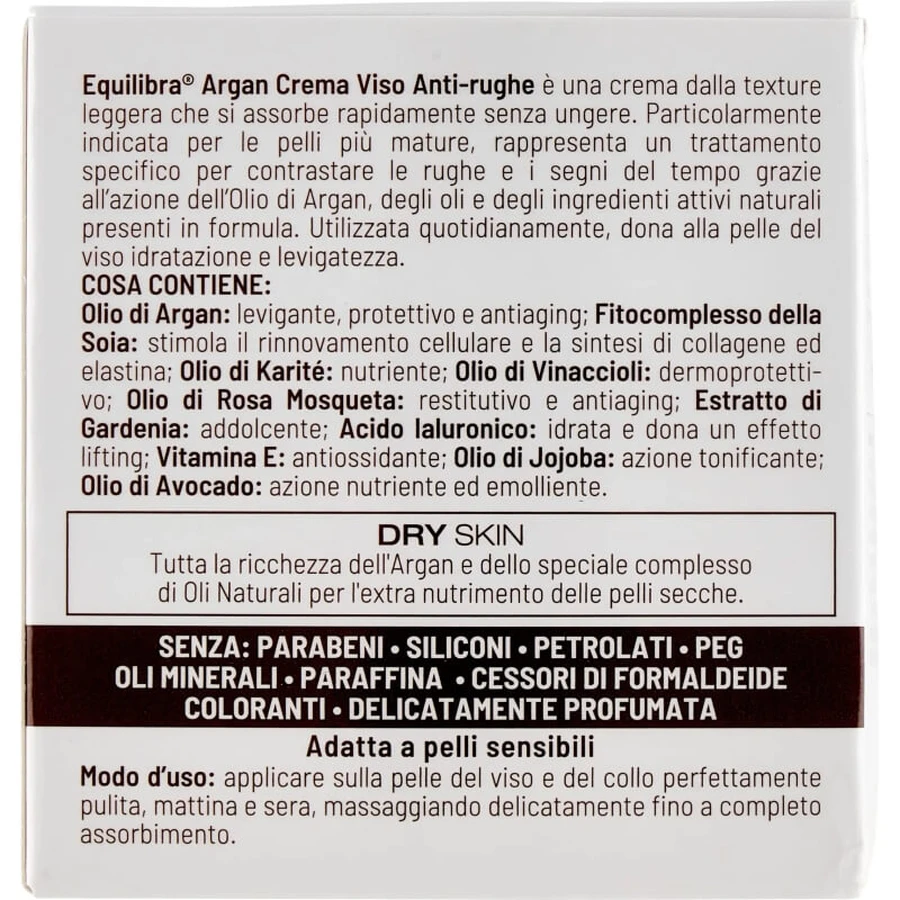 Equilibra Argan Anti-Falten-Gesichtscreme 50 ml