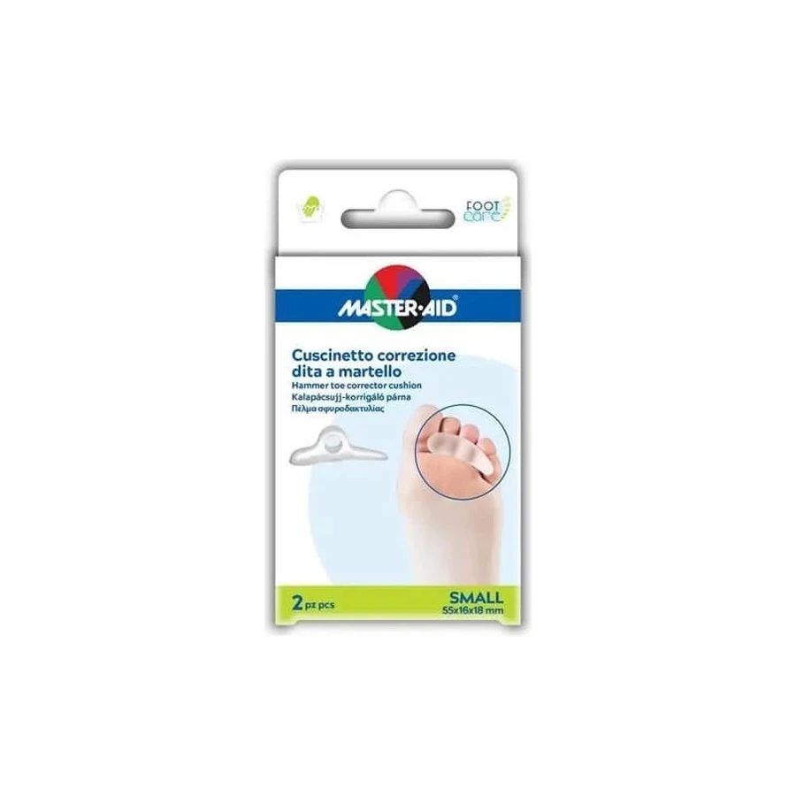 Master Aid Footcare – 2 pernuțe pentru corectarea degetelor în ciocan – mărimea S