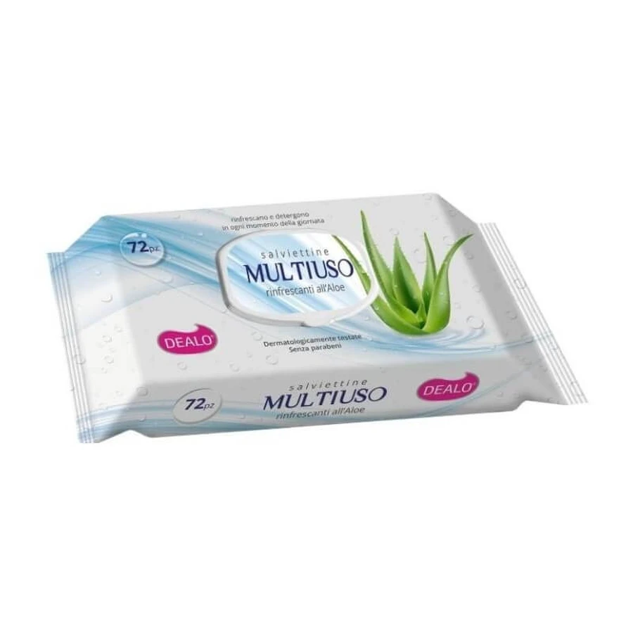 Toallitas multiusos Dealo 72 con dispensador