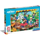 Clementoni Supercolor - Maxi-puzzel met 24 stukjes: Mickey en zijn vrienden