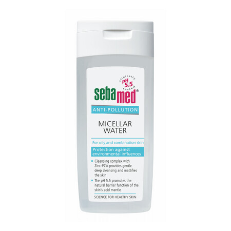 Micellair water tegen vervuiling, vette en gemengde huid, 200 ml, Sebamed