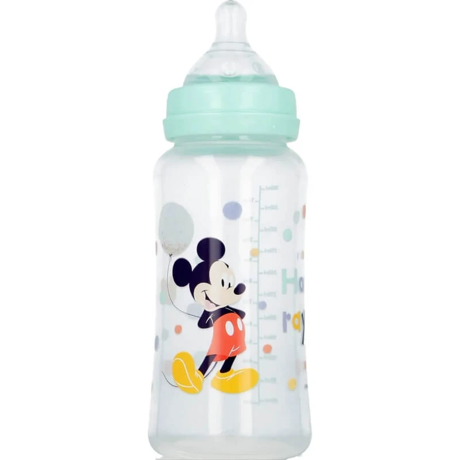 Stor Disney Baby Mickey Mouse - Biberón de silicona de 360 ml