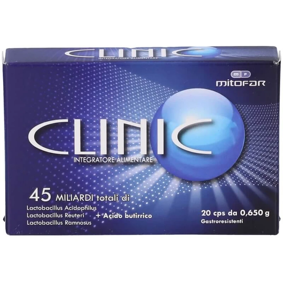 Clinic 20 capsules - supplement met levende melkzuurbacteriën