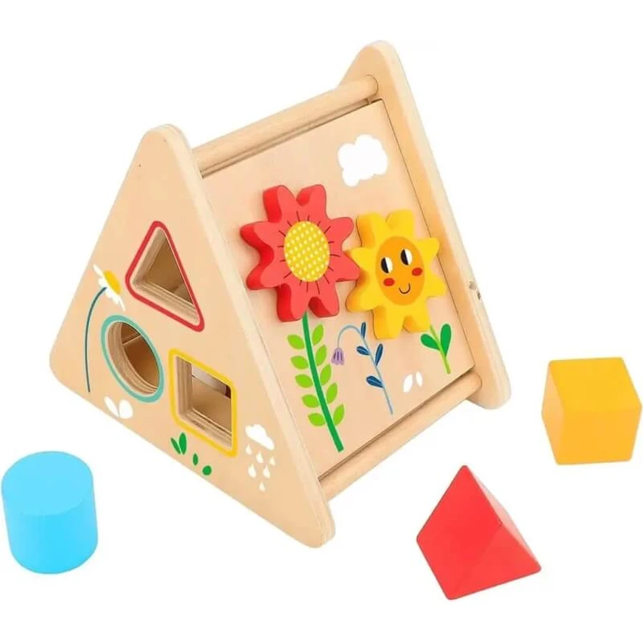 Tooky Toys Houten activiteitendriehoek 12m+
