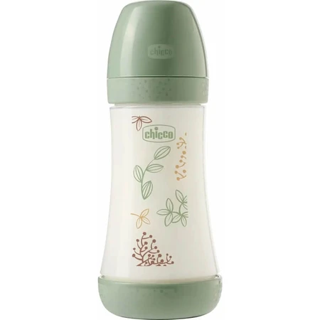 Chicco Perfect 5 Eco+ - Medium-Flow Bottle, 240 ml, Green