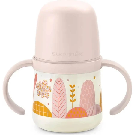 Suavinex Dreams - 150 ml Anti-Leak Bottle with Handles - Pink