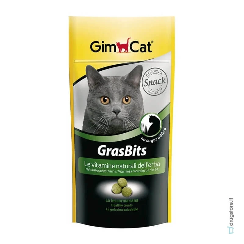 Gimborn Gimcat Gras Bits - Snackaanvulling voor katten, 50 g