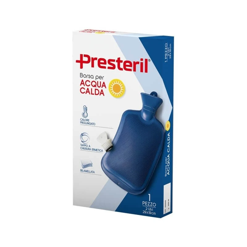 Presteril warmwaterkruik van 2 liter (29 x 19 cm)