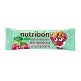 Barre de noix végétalienne sans gluten avec noix de cajou et framboises, 30g, Nutribon