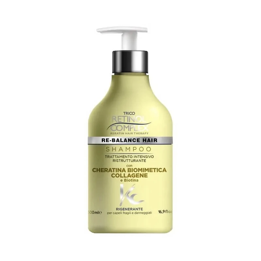 Retinol Complex-shampoo met herstellende biomimetische keratine, 500 ml