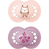 Mam Original: 2 chupetes con tetinas de silicona para bebés a partir de los 6 meses, en diversos diseños para niñas
