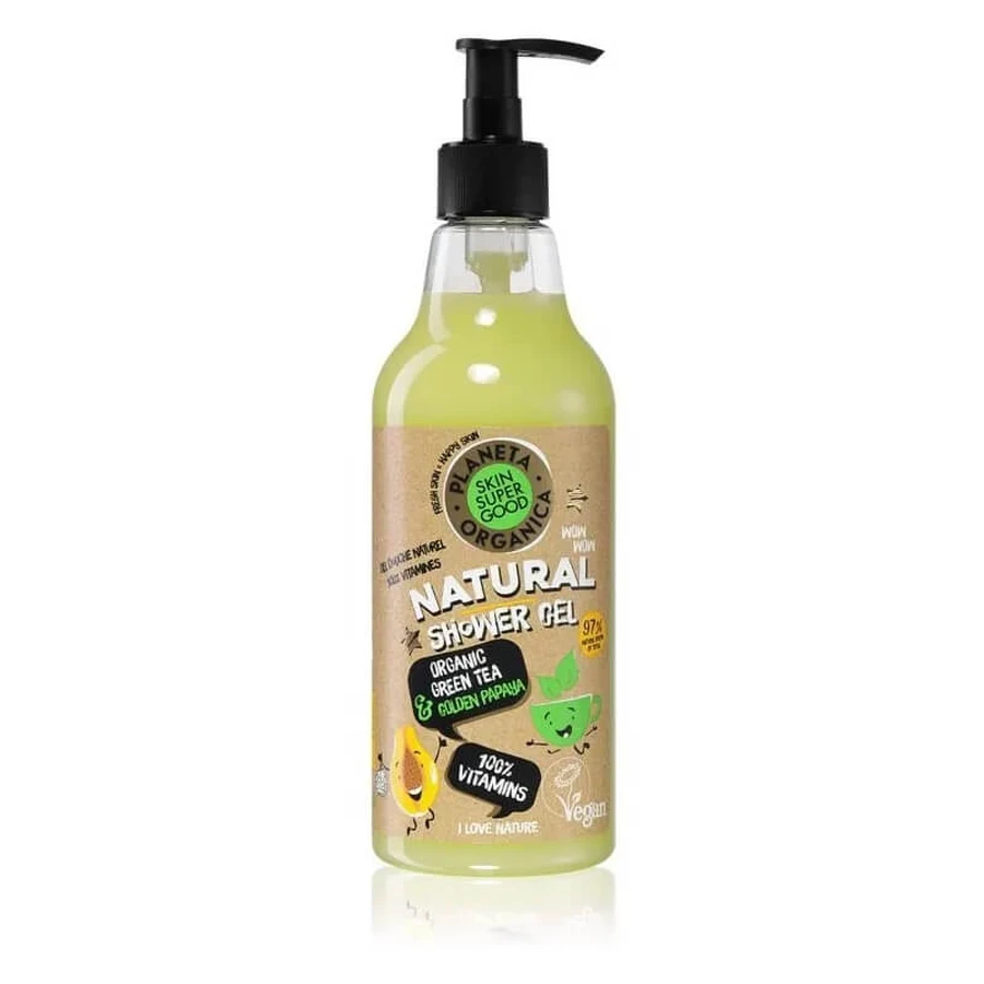 Planeta Organica 100% Vitamins douchegel met vitamines, 500 ml