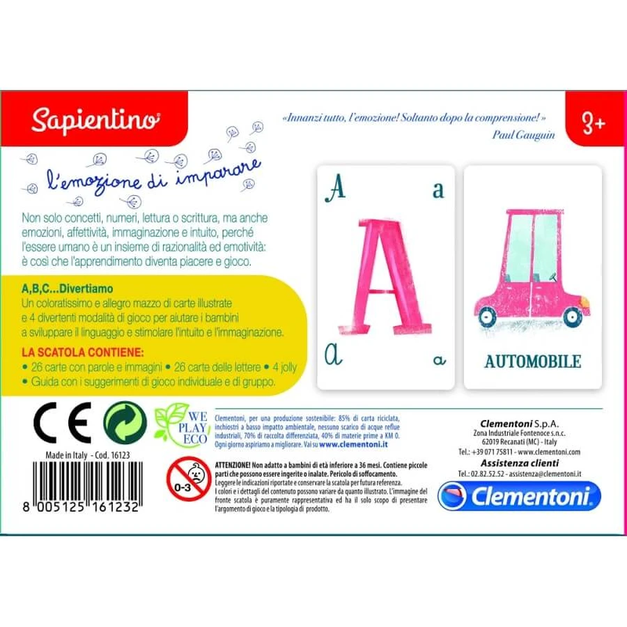 Clementoni Sapientino - „ABC? Laten we plezier maken!“ Educatief spel