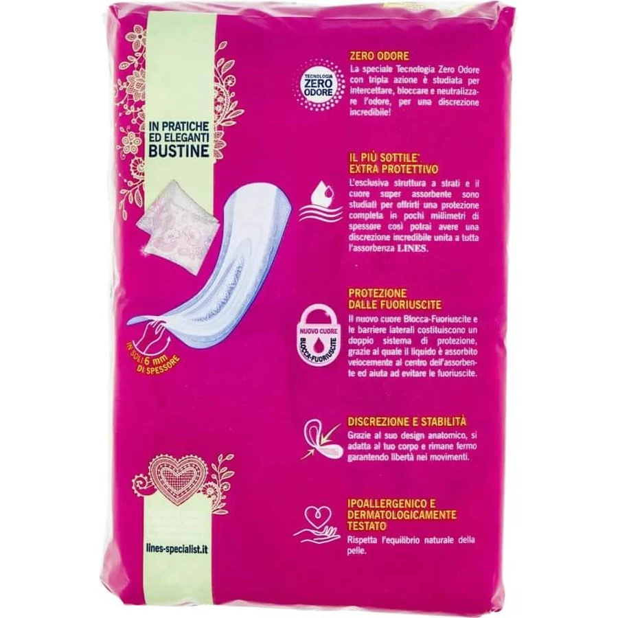 Lines Specialist Lady Normal - 12 inlegkruisjes voor lichte incontinentie