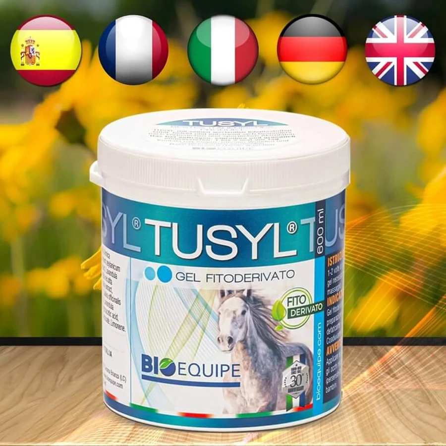 Bioequipe GmbH Tusyl - Plantaardige arnicagel voor spier- en peesontspanning bij sportpaarden, 600 ml