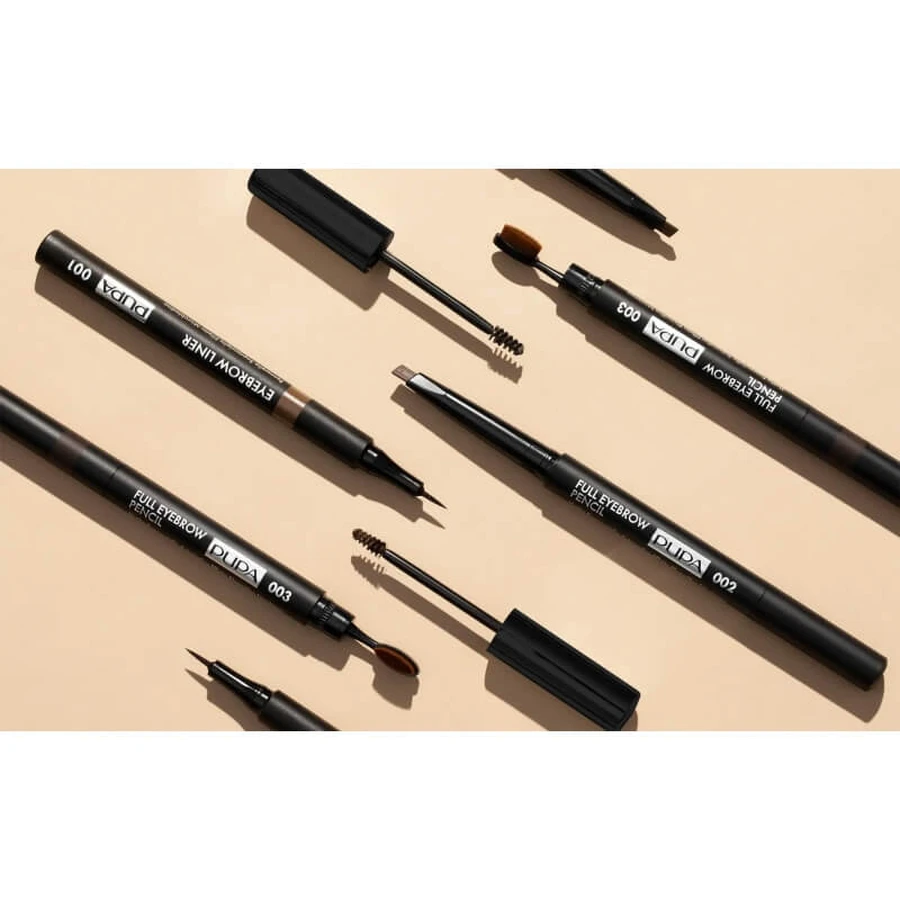 Pupa Plump &amp; Care Eyebrow Gel – gel pentru sprâncene nr. 003 maro închis