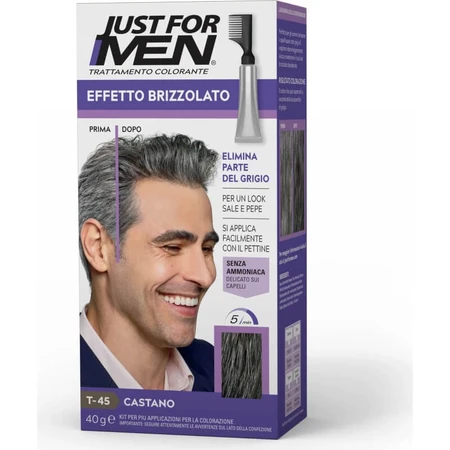 Just for Men Tratament de colorare „Touch of Gray” – castaniu