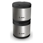 Termo para alimentos Jane de acero inoxidable de doble cámara con 2 recipientes individuales de 500 cc