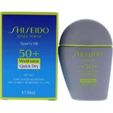 Shiseido SPF 50+ Sports BB Cream für das Gesicht, sehr hoher Lichtschutz, Farbton 30 – mittel-dunkel