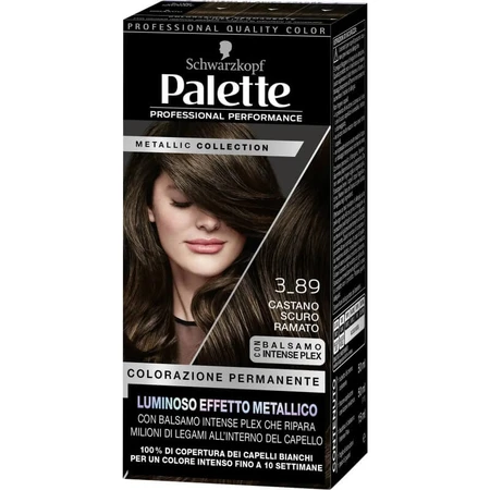 Palette Metallic collection - colorazione permanente n. 3_89 castano scuro ramato