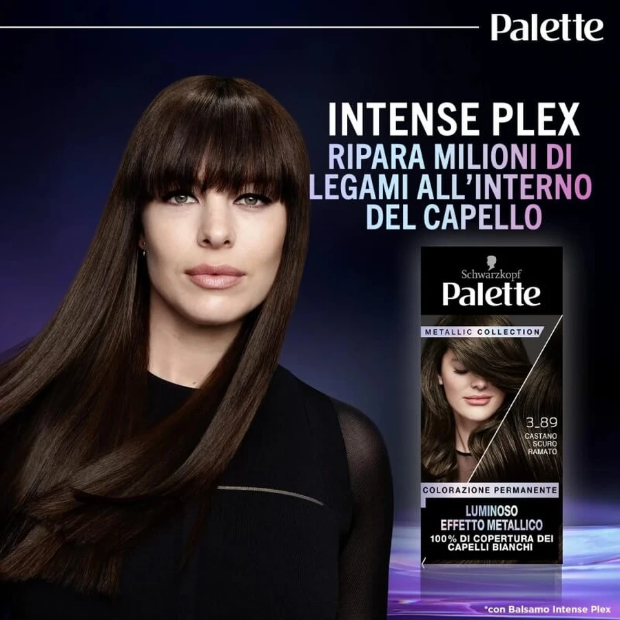Palette Metallic collection - colorazione permanente n. 3_89 castano scuro ramato
