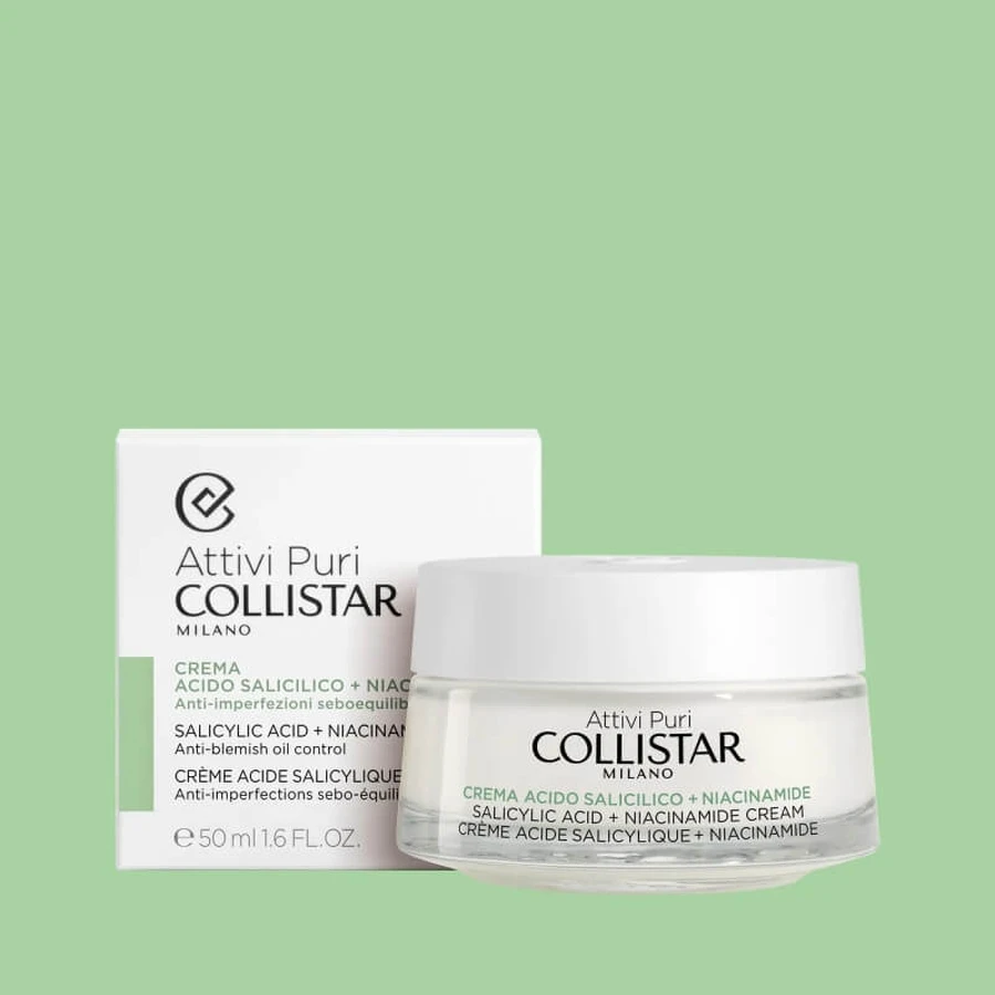 Collistar Pure Actives - Anti-acne crème met salicylzuur en niacinamide, 50 ml
