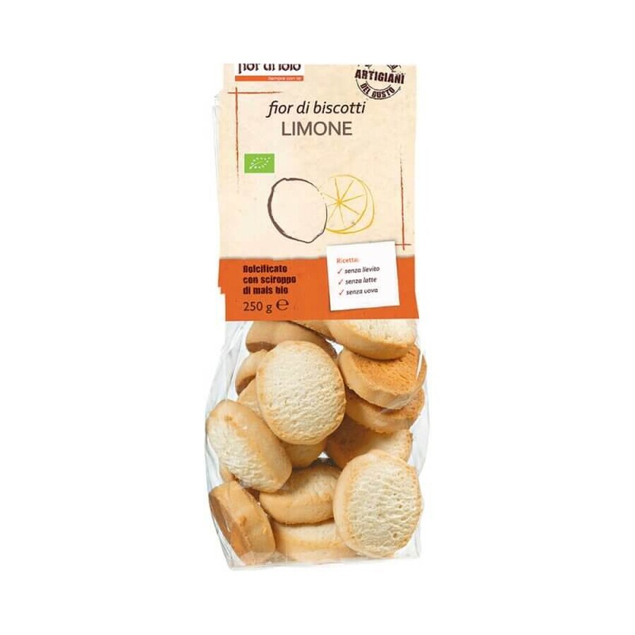 Biologische koekjes met citroenen, 250 g, Fior di Loto