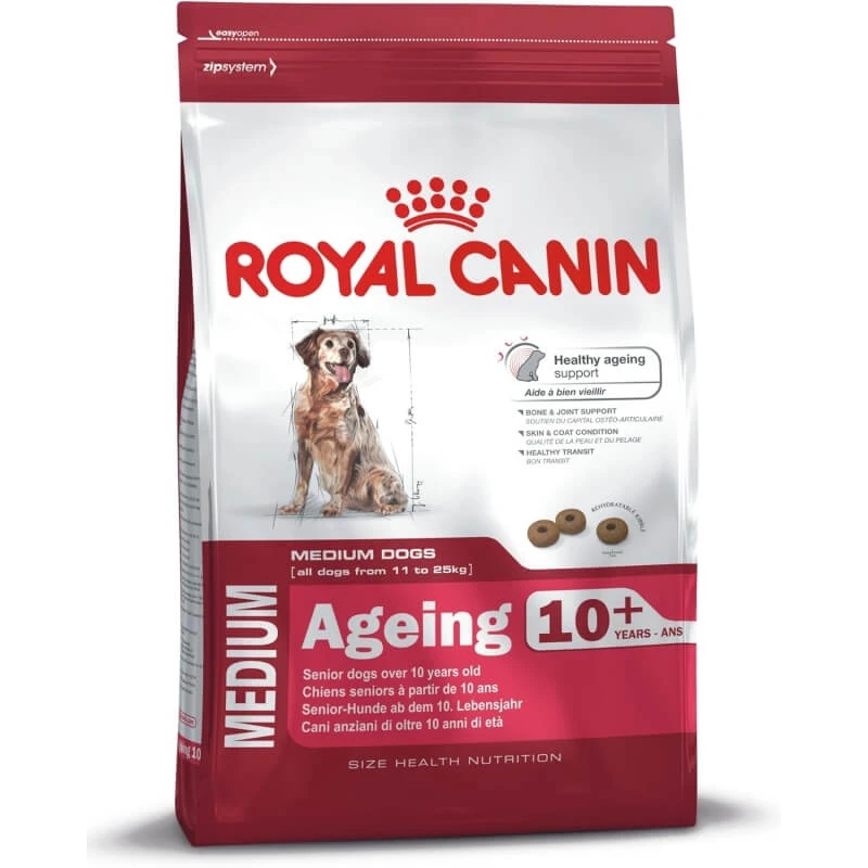 Royal Canin Medium Ageing 10+ Compleet voer voor oudere middelgrote honden, 15 kg