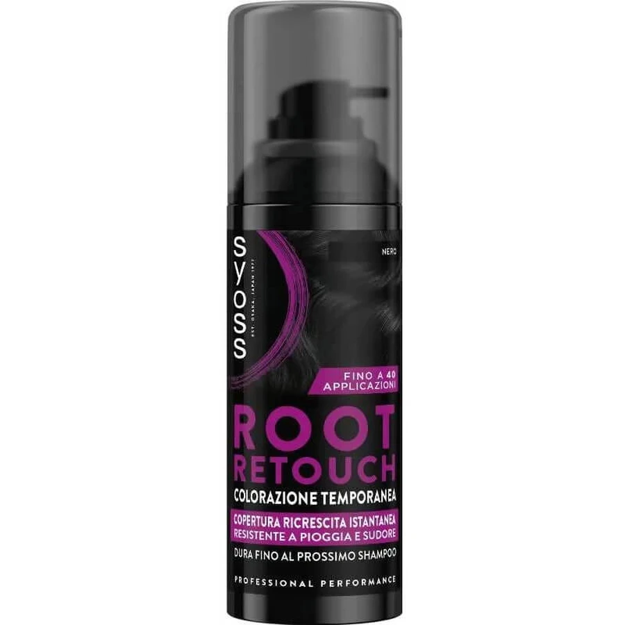 Syoss Tijdelijke Haarwortel-Touch-Up Spray - Zwart