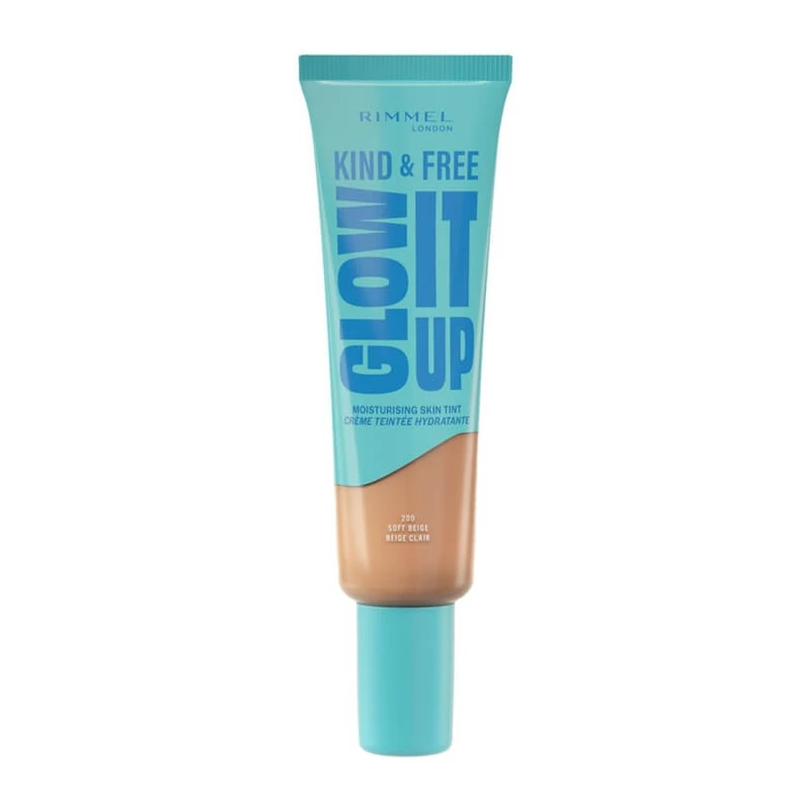 Rimmel kind &amp; free glow it up - fondotinta liquido n. 200 soft beige
