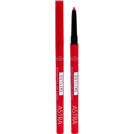 Creion de buze rezistent la apă Astra Outline – creion de buze retractabil nr. 02 Think Pink