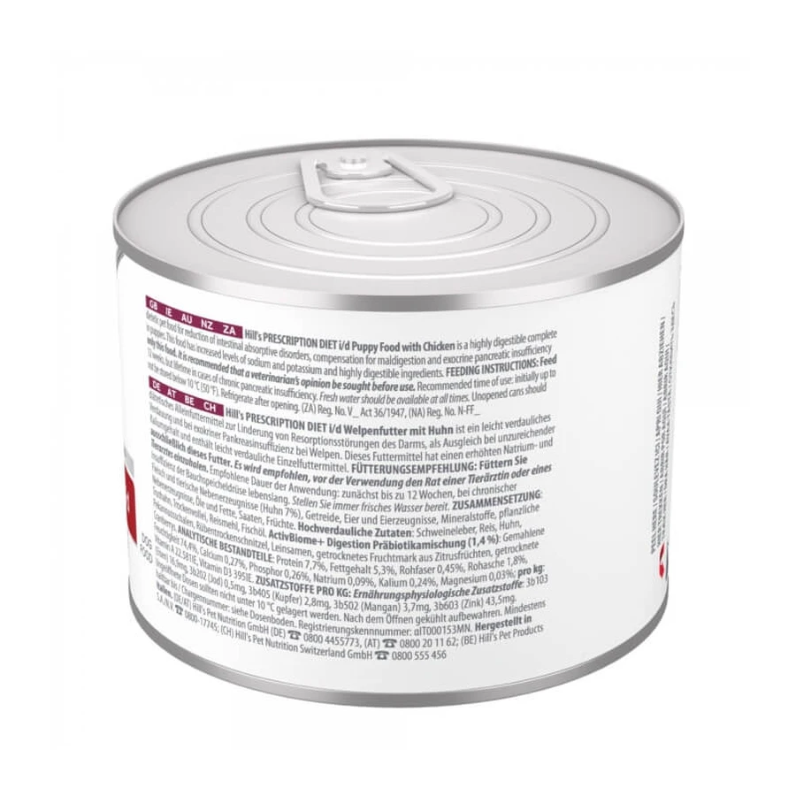 Hill's Prescription Diet i/d Puppy Chicken - Compleet voer voor puppy's met spijsverteringsproblemen, 200 g